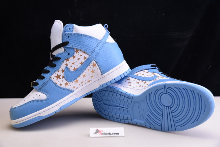 nike dunk high pro sb blue stars 307385-141