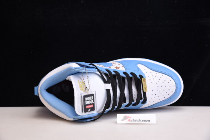 nike dunk high pro sb blue stars 307385-141
