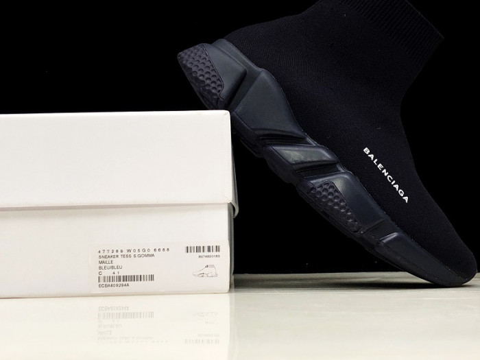 balen speed trainer sneakers all black 477280 w05g0 0088