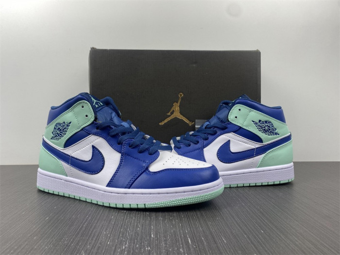 air jordan 1 mid blue mint 554724-413