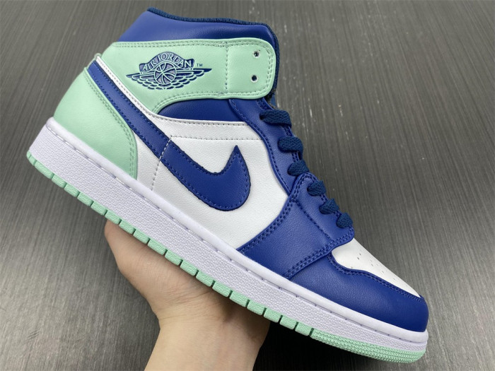 air jordan 1 mid blue mint 554724-413