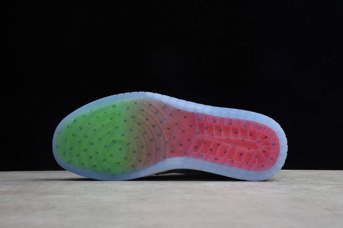 air jordan 1 retro high zoom black green ck6637-002