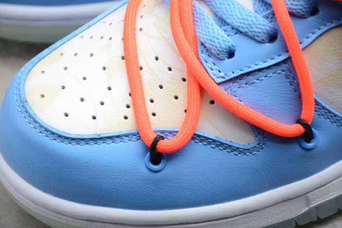 of x futura x nike dunk low “bright blue” ct0856-403
