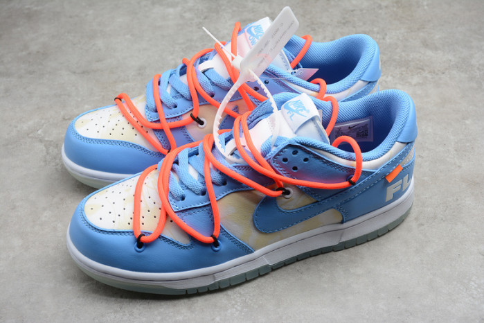 of x futura x nike dunk low “bright blue” ct0856-403