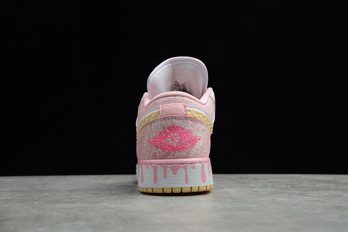 air jordan 1 low paint drip (gs) - cw7104-601