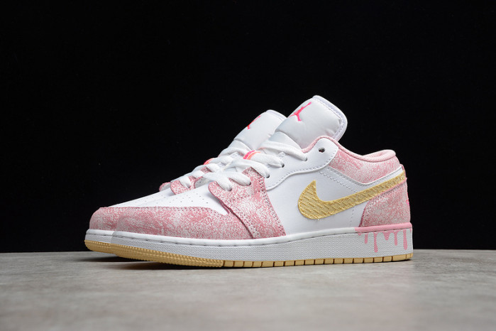 air jordan 1 low paint drip (gs) - cw7104-601