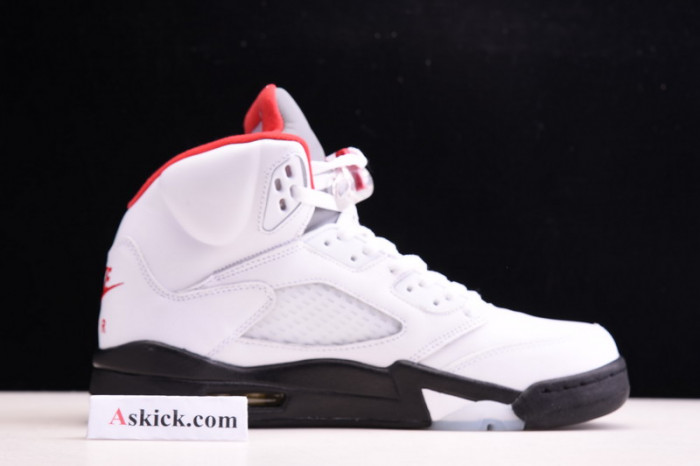 air jordan 5 retro fire red silver tongue (2020) da1911-102