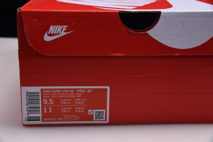 nike dunk low free 99 white dh0952-100