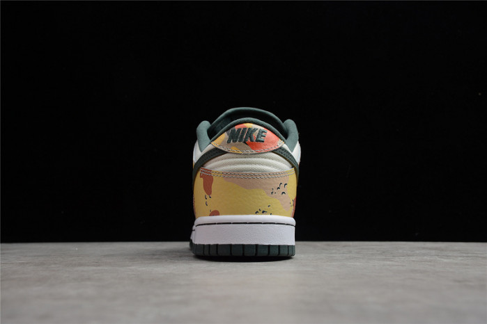 nike dunk low se sail multi-camo dh0957-100