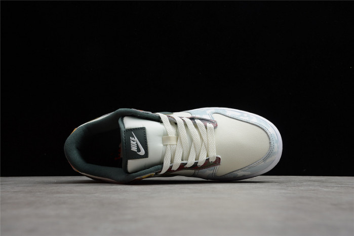 nike dunk low se sail multi-camo dh0957-100