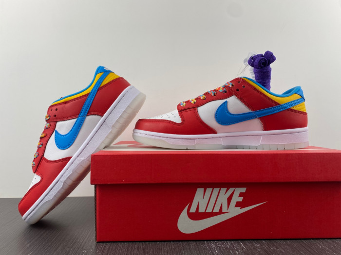 nike dunk low qs lebron james fruity pebbles dh8009-600