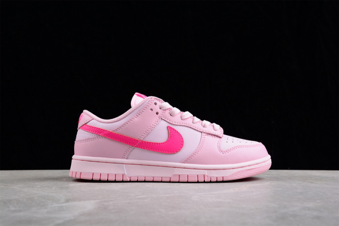 nike dunk low triple pink (gs) dh9765-600