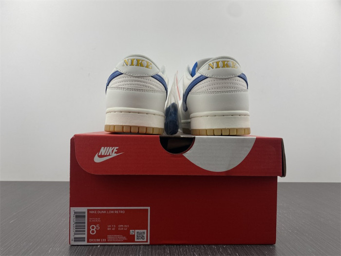 nike dunk low retro blue white dx3198-133