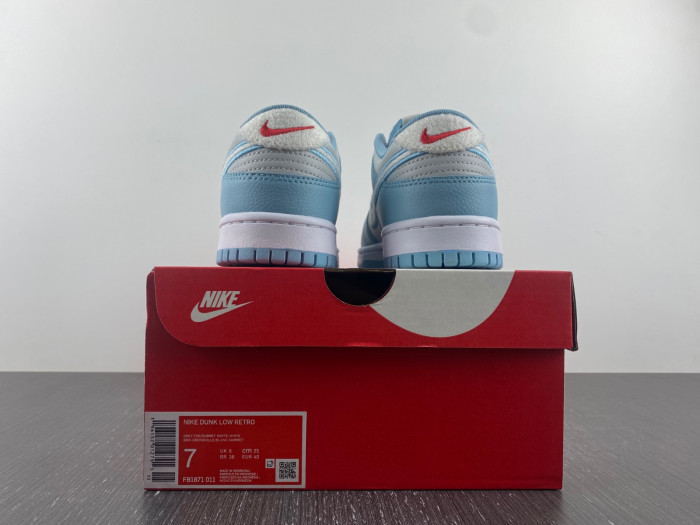 nike dunk low retro fleece worn blue fb1871-011