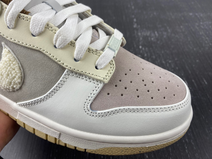 nike dunk low retro prm year of the rabbit fossil stone fd4203-211