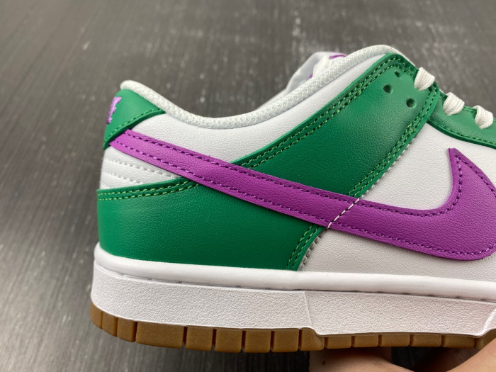 nike dunk low white stadium green fuchsia fd9922-151
