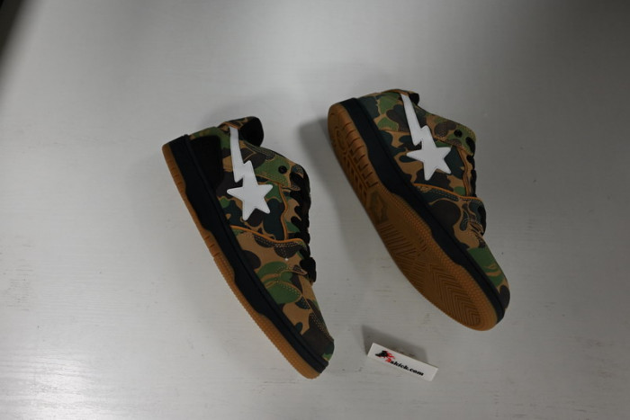 a bathing ape bape sk8 sta abc camo green