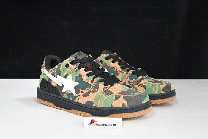 a bathing ape bape sk8 sta abc camo green