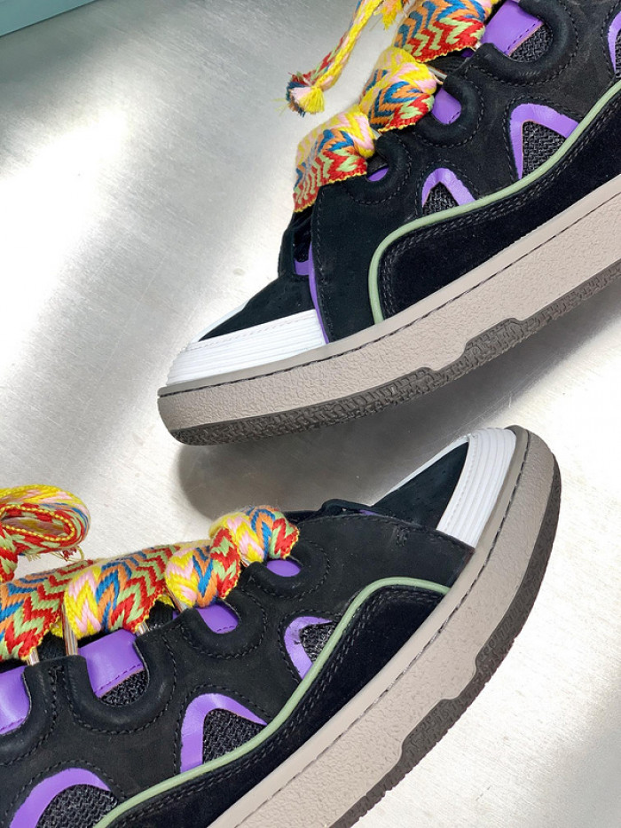 lanv1n leather curb sneakers