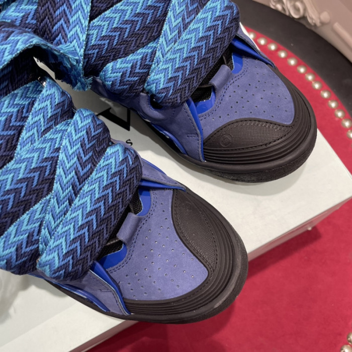 lanv1n leather curb sneakers