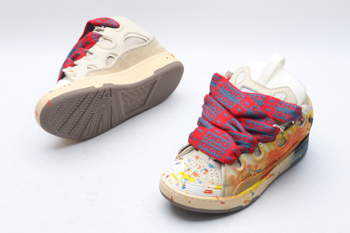 lanv1n leather curb sneakers