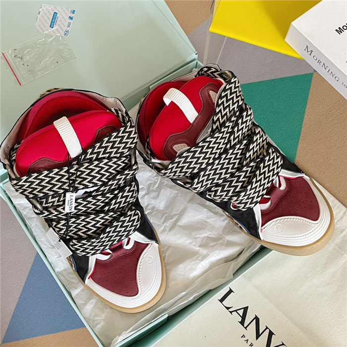 lanv1n leather curb sneakers